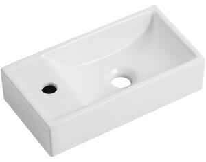 Cerano Giovanni, keramické umývadlo 410x225x100 mm, závesné ľavé, biela lesklá, CER-CER-417179