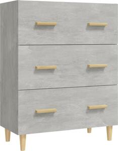 Komoda betónovo sivá 70x34x90 cm spracované drevo