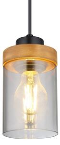 Globo 15557H - Luster na lanku FINCA 1xE27/40W/230V kov/drevo