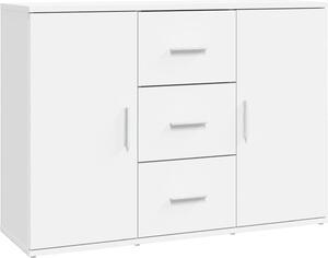 Komoda biela 91x29,5x65 cm kompozitné drevo
