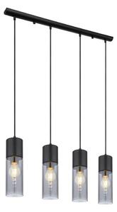 Globo 21000-4HB - Luster na lanku ANNIKA 4xE27/25W/230V čierna