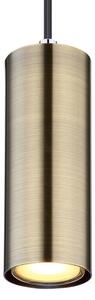 Globo 57911HM - Luster na lanku ROBBY 1xGU10/35W/230V čierna/mosadz