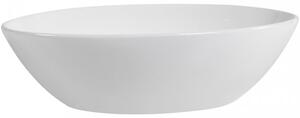 CERANO - Keramické umývadlo na dosku Ezro - biela lesklá - 56x38,5 cm
