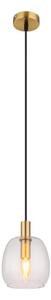 Globo 15789HM - Luster na lanku GARRI 1xE14/40W/230V pr. 16 cm mosadz