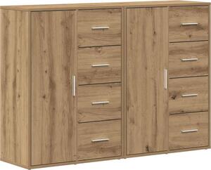 Servírovacia skriňa 2 pcs Remeselný dub 60 x 31 x 84 cm