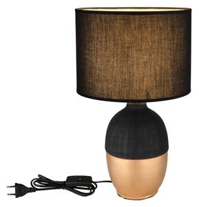 Globo 21627B - Stolná lampa VALENTINO 1xE14/40W/230V čierna