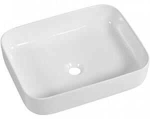 CERANO - Keramické umývadlo na dosku Vizo - biela lesklá - 50x39 cm
