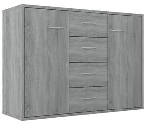 Komoda sivý dub sonoma 88x30x65 cm spracované drevo