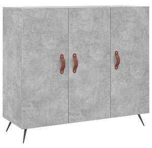 Komoda betónová sivá 90x34x80 cm kompozitné drevo
