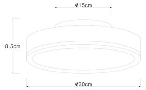 Globo 416080WD1R - LED Stropné svietidlo DORO LED/12W/230V pr. 30 cm