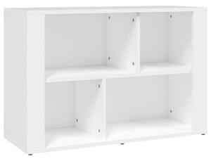 Komoda biela 80x30x54 cm spracované drevo