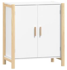 Komoda biela 62x38x70 cm spracované drevo