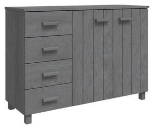 Komoda HAMAR, tmavosivá 113x40x80 cm, borovicový masív