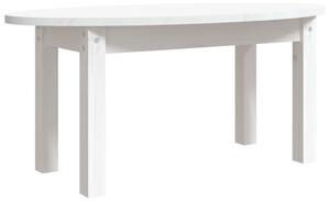 Konferenčný stolík biely 80x40x35 cm borovicový masív