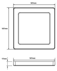 Globo 12380-12W - LED Stropné svietidlo LASSE LED/12W/230V 3000/4000/6500K biela