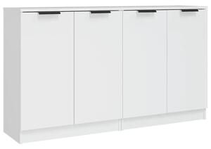 Komody 2 ks biele 60x30x70 cm spracované drevo