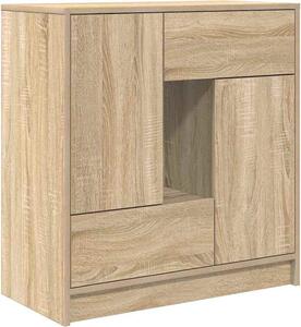 Komoda so zásuvkami a dvierkami, dub sonoma 70,5x34x74,5 cm