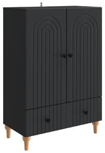 Servírovacia skriňa Čierna 66 x 34,5 x 95 cm Kompozitné drevo