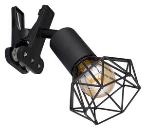 Globo 54802SK - Nástenná lampa s klipom XARA I 1xE14/40W/230V čierna