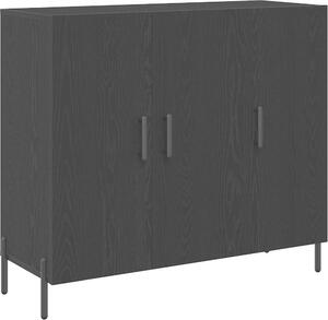 Servírovacia skriňa Čierny dub 90 x 34 x 80 cm Kompozitné drevo