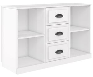 Komoda vysoký lesk biela 104,5x35,5x67,5 cm kompozitné drevo
