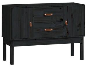Komoda čierna 110x40x78 cm borovicový masív