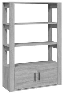 Komoda sivý dub sonoma 80x30x119,5 cm spracované drevo