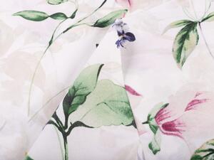 Biante Bavlnený záves Sandra SA-287 Mix kvetov na bielom 150x140 cm