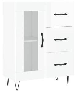 Komoda lesklá biela 69,5x34x90 cm spracované drevo