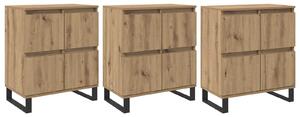 Servírovacia skriňa 3 pcs Remeselný dub 60 x 35 x 70 cm