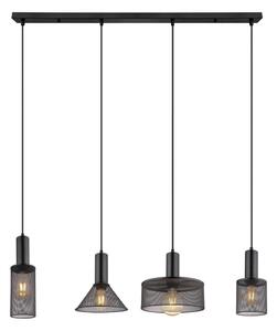 Globo 15648-4H - Luster na lanku JEDD 4xE27/60W/230V čierna