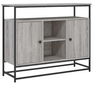 Komoda sivá sonoma 100x35x80 cm kompozitné drevo
