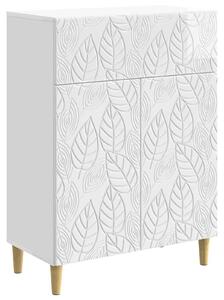 Servírovacia skriňa Biela s vysokým leskom 66 x 34,5 x 90 cm