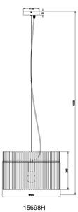 Globo 15698H - Luster na lanku GORLEY 1xE27/60W/230V pr. 40 cm čierna