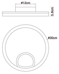 Globo 67298D - LED Stropné svietidlo BEATRIX LED/12W/230V