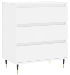 Komoda biela 60x35x70 cm spracované drevo