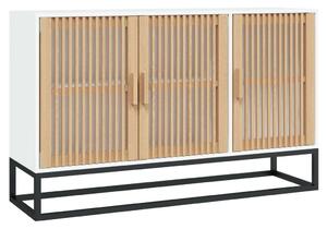 Komoda biela 105x30x65 cm kompozitné drevo