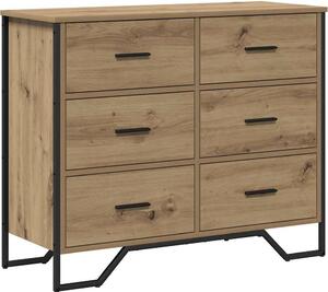 Příborník so zásuvkou 2 pcs Remeselný dub 91 x 35,5 x 74,5 cm