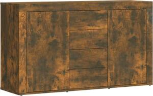Komoda dymový dub 120x36x69 cm spracované drevo