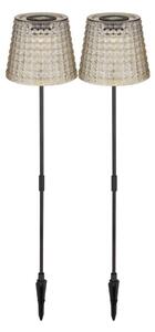 Globo 36635-2S - SADA 2x LED Solárne svietidlo SOLAR LED/0,06W/3V IP44 šedá