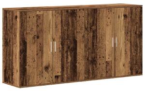 Servírovacia skriňa 2 pcs Staré drevo 79 x 38 x 80 cm