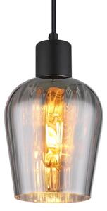 Globo 15627 - Luster na lanku RYAN 1xE27/40W/230V pr. 13,5 cm čierna