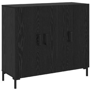 Servírovacia skriňa Čierny dub 90 x 34 x 80 cm Kompozitné drevo