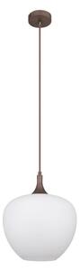 Globo 15548H1C - Luster na lanku MAXY 1xE27/60W/230V biela/hnedá
