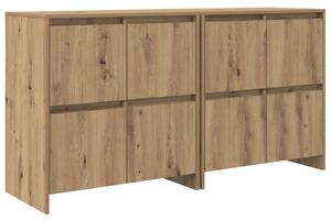 Komody 2 pcs dub artisan 70 x 41 x 75 cm Kompozitné drevo