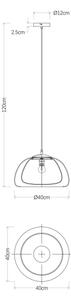 Globo 15743H1 - Luster na lanku JELLA 1xE27/60W/230V