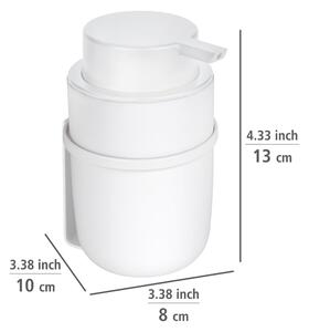 Biely samodržiaci plastový dávkovač mydla 0.25 l Carpino - Wenko