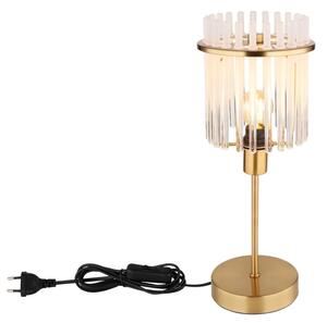 Globo 15698TM - Stolná lampa GORLEY 1xE14/40W/230V pr. 15 cm zlatá