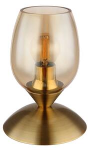 Globo 24007M - Stolná dotyková lampa KUWAITA 1xE14/25W/230V mosadz