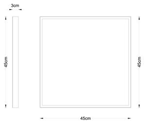 Globo 12382-30 - LED Stropné svietidlo TIBEY LED/30W/230V 45x45 cm